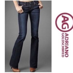 Adriano Goldschmied Women’s Size 28R The Stevie Slim Straight Jeans Blue Denim